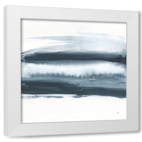 Waterway Minimalism I White Modern Wood Framed Art Print by Paschke, Chris