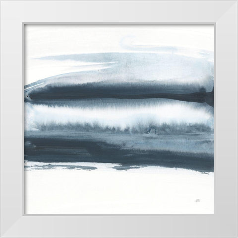 Waterway Minimalism I White Modern Wood Framed Art Print by Paschke, Chris