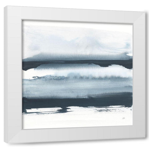 Waterway Minimalism II White Modern Wood Framed Art Print by Paschke, Chris