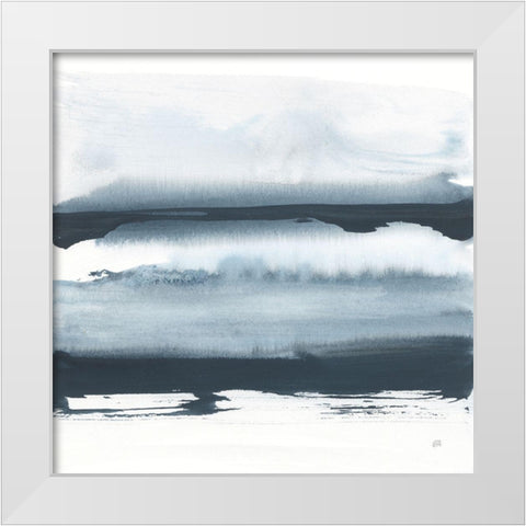 Waterway Minimalism II White Modern Wood Framed Art Print by Paschke, Chris