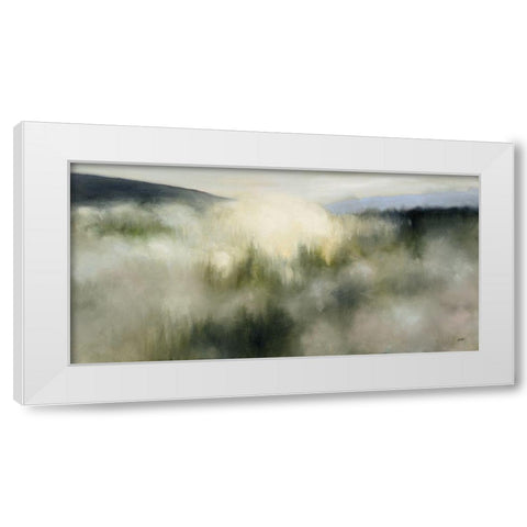 Valley Clouds White Modern Wood Framed Art Print by Purinton, Julia