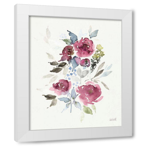 Soft Bouquet I White Modern Wood Framed Art Print by Tavoletti, Anne