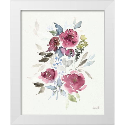 Soft Bouquet I White Modern Wood Framed Art Print by Tavoletti, Anne