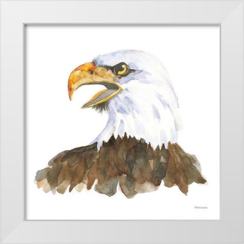 Bald Eagle White Modern Wood Framed Art Print by Ferguson, Kathy