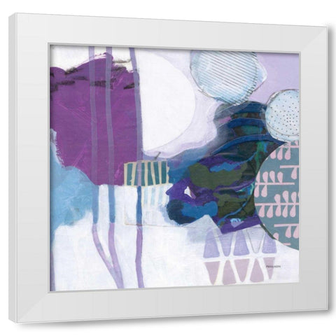 Abstract Layers IV White Modern Wood Framed Art Print by Ferguson, Kathy