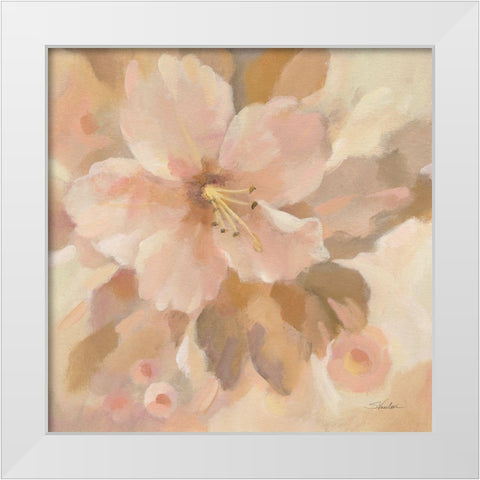 Sweet Boho Flower I White Modern Wood Framed Art Print by Vassileva, Silvia