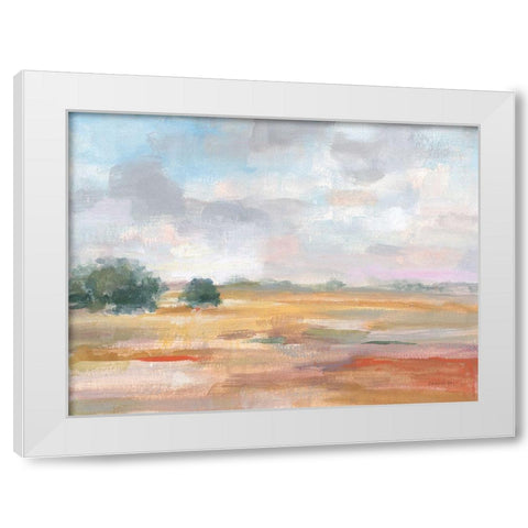 Big Sky in October White Modern Wood Framed Art Print by Nai, Danhui