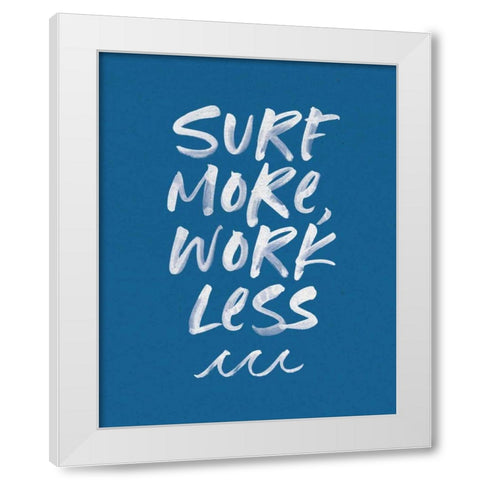 Beach Bum II White Modern Wood Framed Art Print by Wild Apple Portfolio