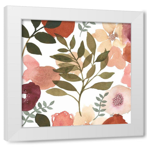 Garden Dance V White Modern Wood Framed Art Print by Horn, Laura