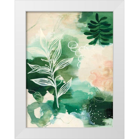 Nature Story I White Modern Wood Framed Art Print by Horn, Laura
