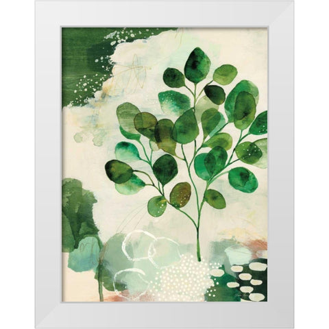 Nature Story III White Modern Wood Framed Art Print by Horn, Laura