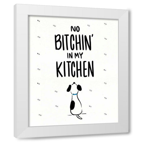 Kitchen Etiquette I White Modern Wood Framed Art Print by York, Leah
