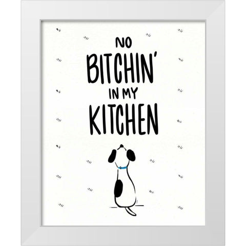 Kitchen Etiquette I White Modern Wood Framed Art Print by York, Leah