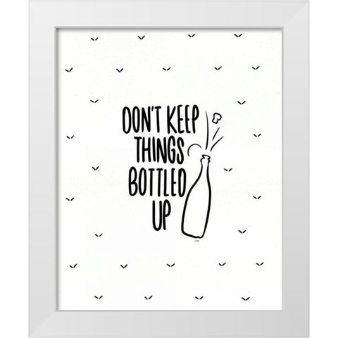 Kitchen Etiquette II White Modern Wood Framed Art Print by York, Leah