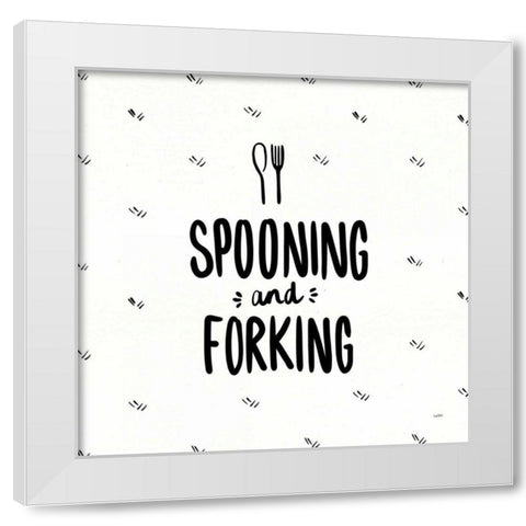 Kitchen Etiquette III White Modern Wood Framed Art Print by York, Leah