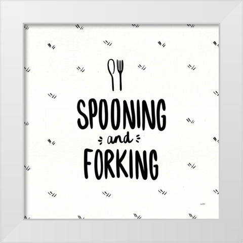 Kitchen Etiquette III White Modern Wood Framed Art Print by York, Leah