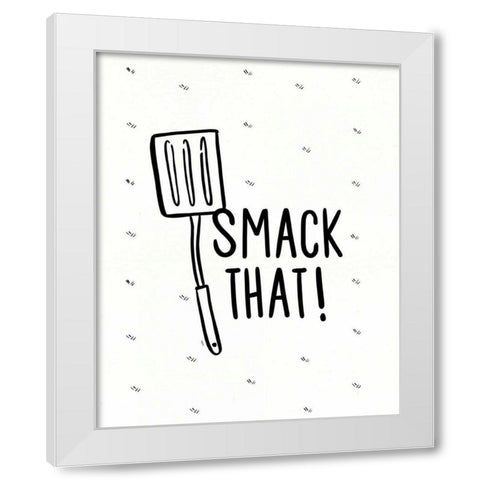 Kitchen Etiquette IV White Modern Wood Framed Art Print by York, Leah