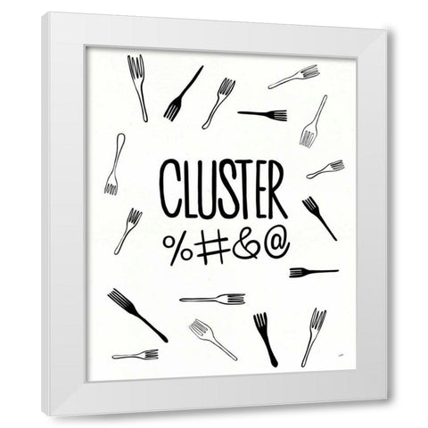 Kitchen Etiquette V White Modern Wood Framed Art Print by York, Leah