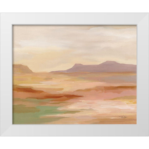 Desert Hues White Modern Wood Framed Art Print by Vassileva, Silvia
