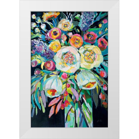 Lilys Bouquet Black White Modern Wood Framed Art Print by Vertentes, Jeanette