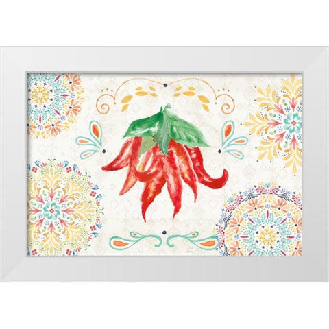 Sweet and Spicy I White Modern Wood Framed Art Print by June, Dina