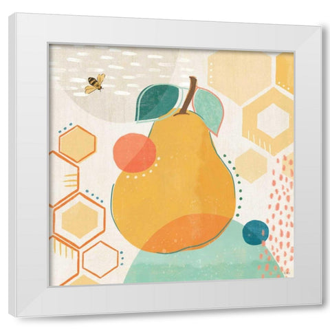 Fruit Frenzy II White Modern Wood Framed Art Print by Charron, Veronique