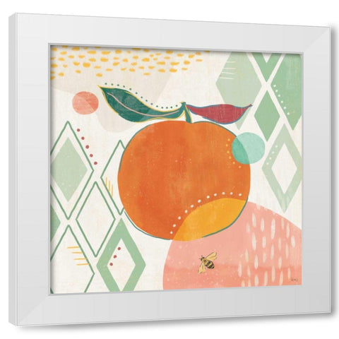 Fruit Frenzy VII White Modern Wood Framed Art Print by Charron, Veronique