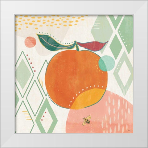 Fruit Frenzy VII White Modern Wood Framed Art Print by Charron, Veronique