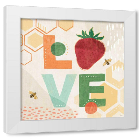 Fruit Frenzy VIII White Modern Wood Framed Art Print by Charron, Veronique