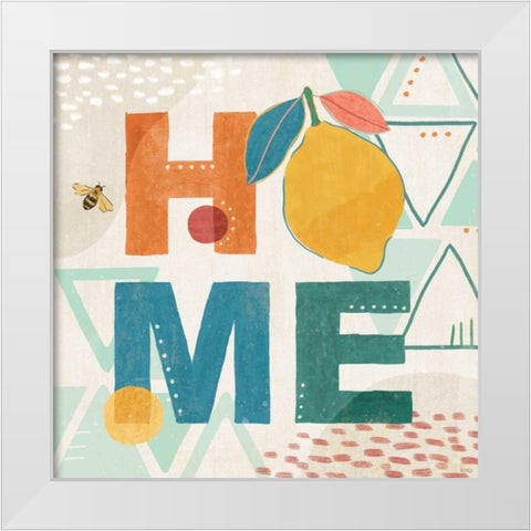 Fruit Frenzy IX White Modern Wood Framed Art Print by Charron, Veronique