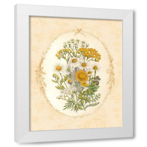 Gentle Soul Bouquet I White Modern Wood Framed Art Print by Wild Apple Portfolio