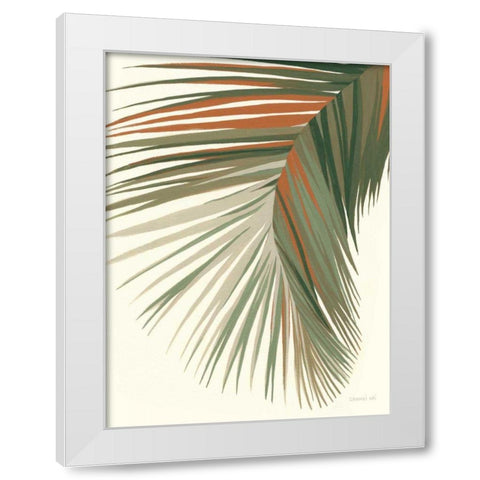 Retro Big Leaf II Reversed White Modern Wood Framed Art Print by Nai, Danhui