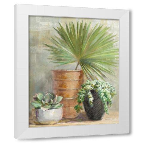 Indoor Garden II White Modern Wood Framed Art Print by Nai, Danhui