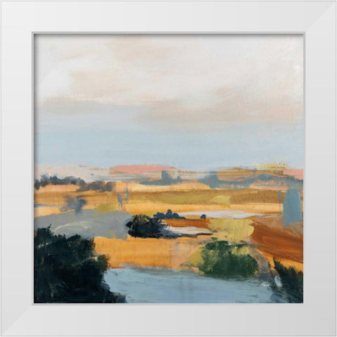 Dreams Out West White Modern Wood Framed Art Print by Munger, Pamela