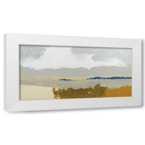 Gold Sands White Modern Wood Framed Art Print by Munger, Pamela