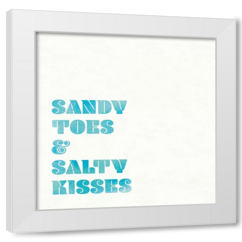 Beach Sayings II White Modern Wood Framed Art Print by Wild Apple Portfolio