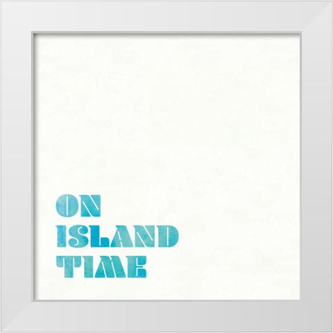 Beach Sayings III White Modern Wood Framed Art Print by Wild Apple Portfolio