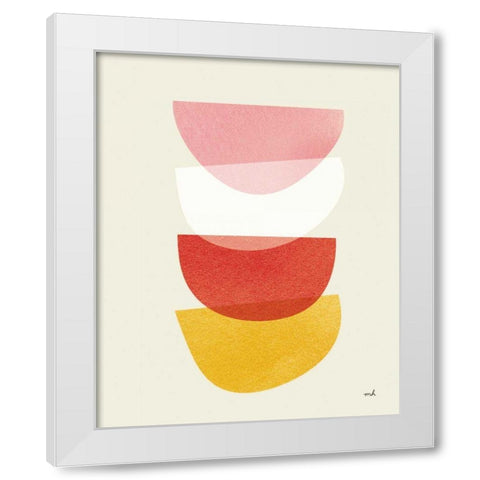 Balance II Oasis White Modern Wood Framed Art Print by Hershey, Moira