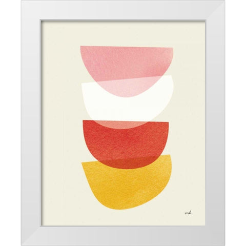 Balance II Oasis White Modern Wood Framed Art Print by Hershey, Moira