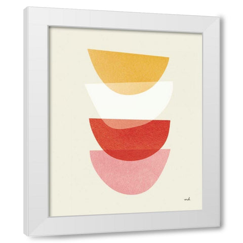 Balance III Oasis White Modern Wood Framed Art Print by Hershey, Moira