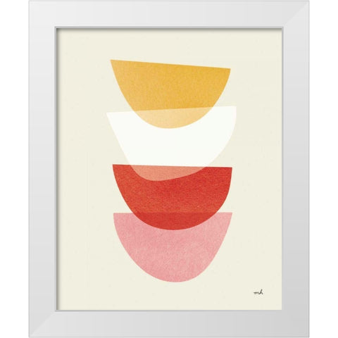 Balance III Oasis White Modern Wood Framed Art Print by Hershey, Moira