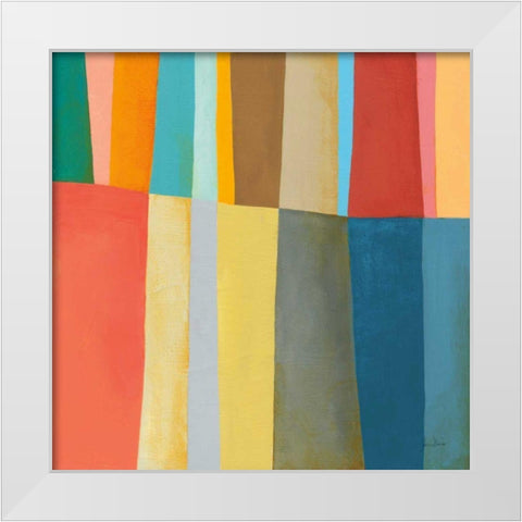 Stitched Together IV Oasis White Modern Wood Framed Art Print by Davies, Jane