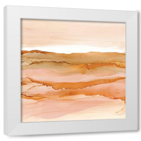 Desertscape I Oasis White Modern Wood Framed Art Print by Paschke, Chris