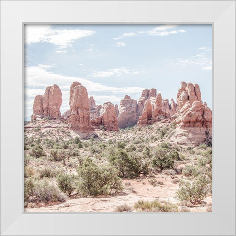 Oasis Day Hike III Crop White Modern Wood Framed Art Print by Urquhart, Elizabeth