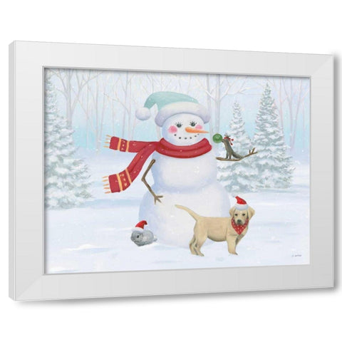 Dressed for Christmas III White Modern Wood Framed Art Print by Wiens, James