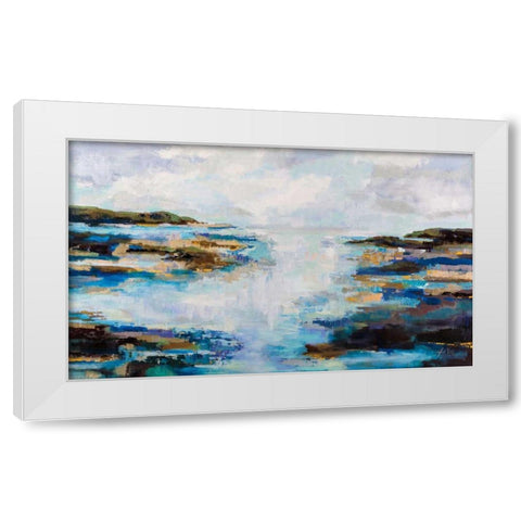 Morning Fog White Modern Wood Framed Art Print by Vertentes, Jeanette