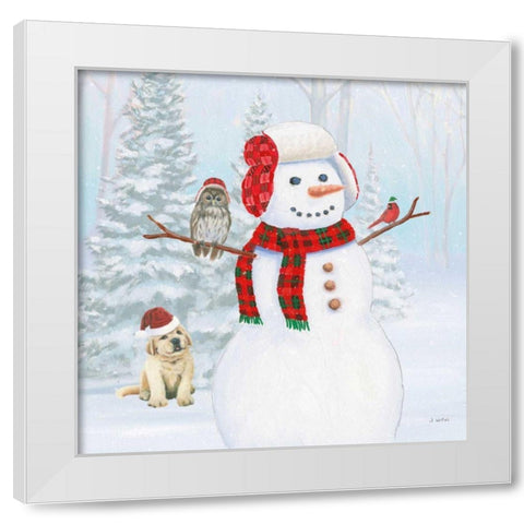 Dressed for Christmas II Crop White Modern Wood Framed Art Print by Wiens, James