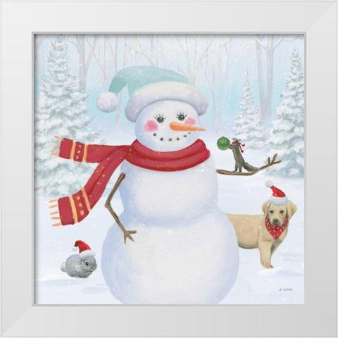 Dressed for Christmas III Crop White Modern Wood Framed Art Print by Wiens, James