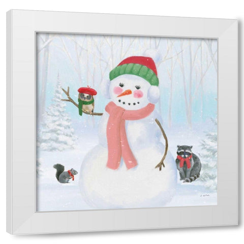 Dressed for Christmas IV Crop White Modern Wood Framed Art Print by Wiens, James