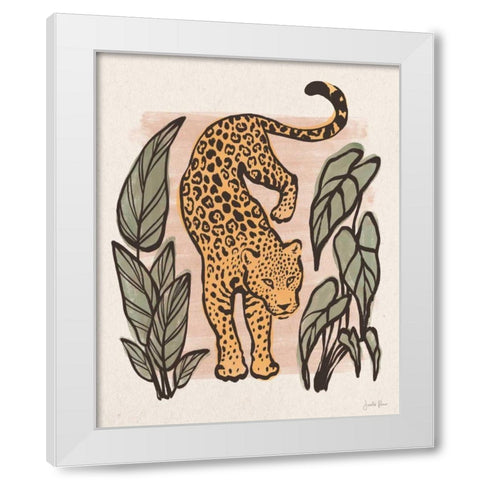 Jungle Cats I White Modern Wood Framed Art Print by Penner, Janelle